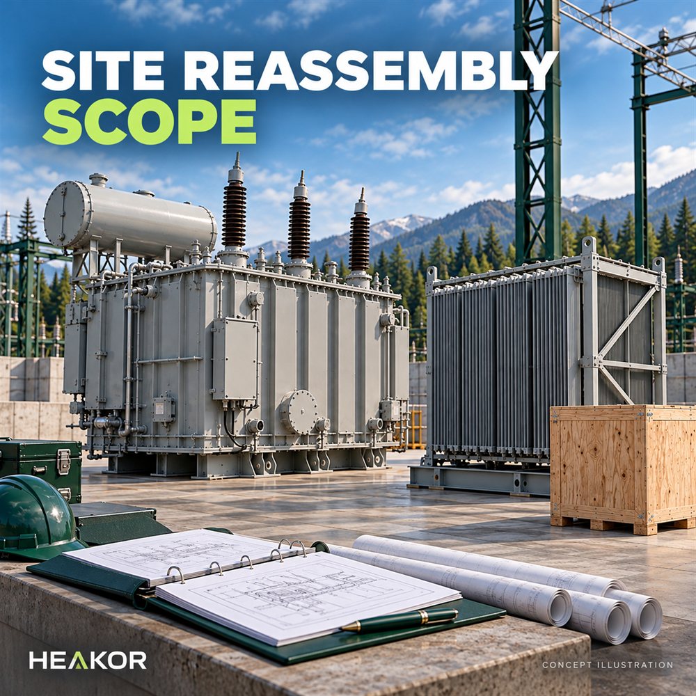 Split-Shipped Substation Transformers: Agree Site Reassembly Scope