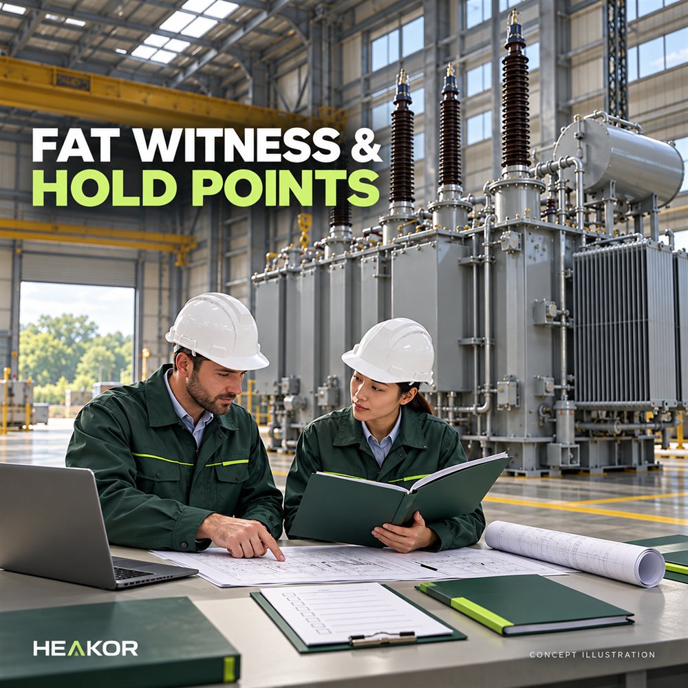 Transformer FAT Witness and Hold Points: Agree the Release Process