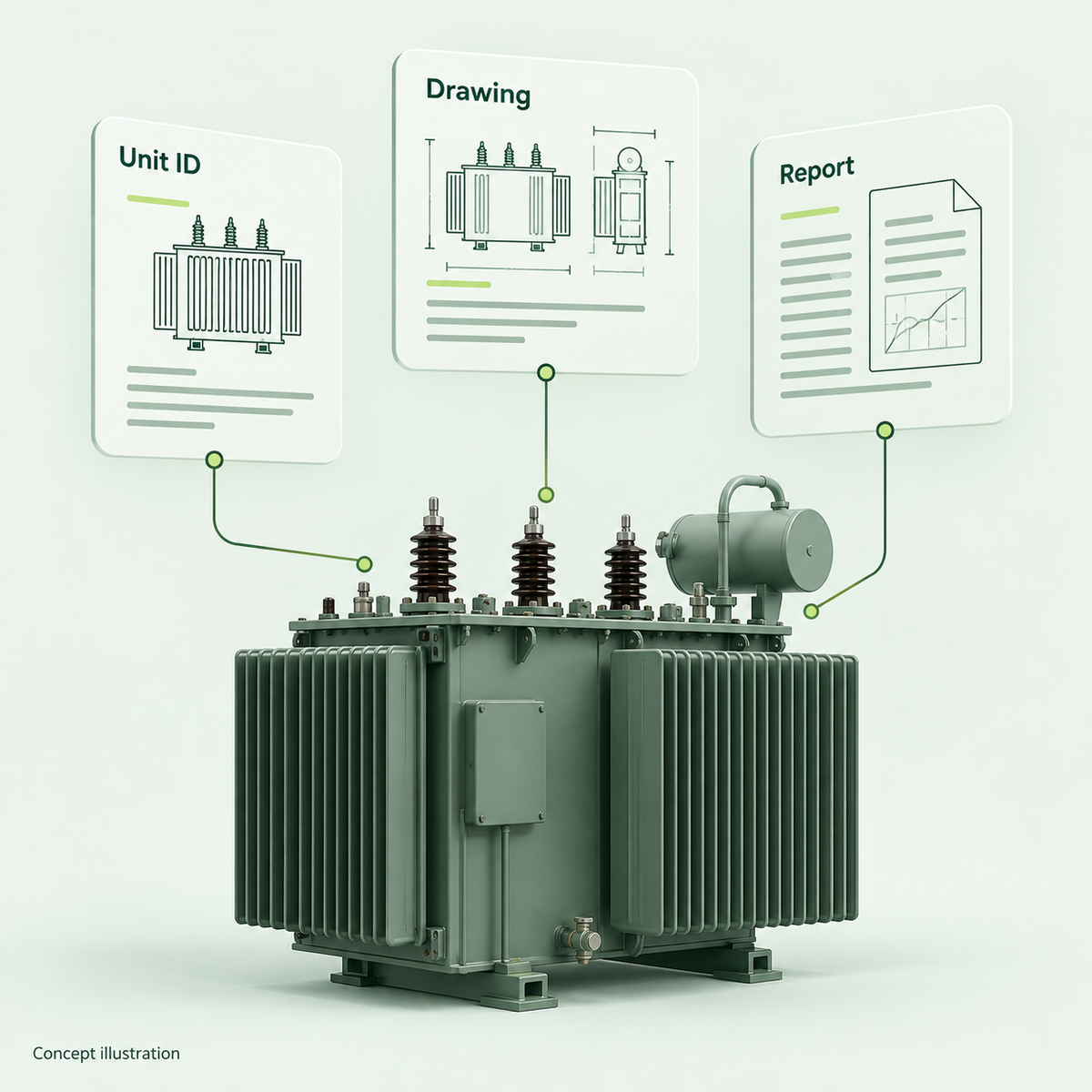 Transformer Test Report Traceability: Match the Unit and Drawing