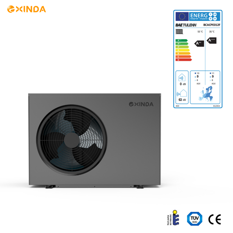 R290 Monoblock Heat Pump 6KW/9KW/12KW/15KW/20KW for heating, cooling, and domestic water